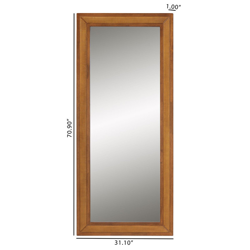 Latitude Run?? Reaner Solid Wood Rectangle Wall Mirror Wayfair